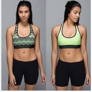 Lululemon Ebb & Flow Chevron Reversible Racerback Bra 6